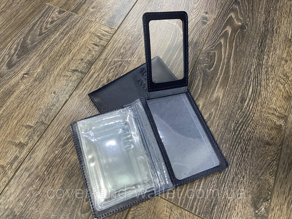 Обкладинка для авто документів з натуральної шкіри чорного кольору ST Leather Київ - фото 3