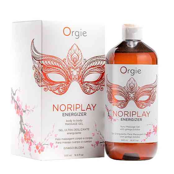 Гель для NURU-массажа Orgie – Noriplay Energizer (500 мл), экстракт гинкго билоба, защитная простыня Sex Aura Киев