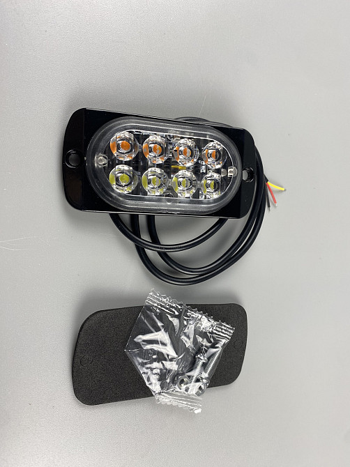 Стробоскоп автомобільний, Аварійні проблискові вогні універсальні LED 12В/24В (8 Led діодів) Мукачево - фото 7