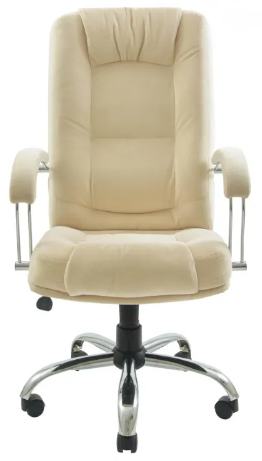 Офісне Крісло Керівника Richman Alberto Velur Хром М1 Tilt Бежевий Київ - фото 2