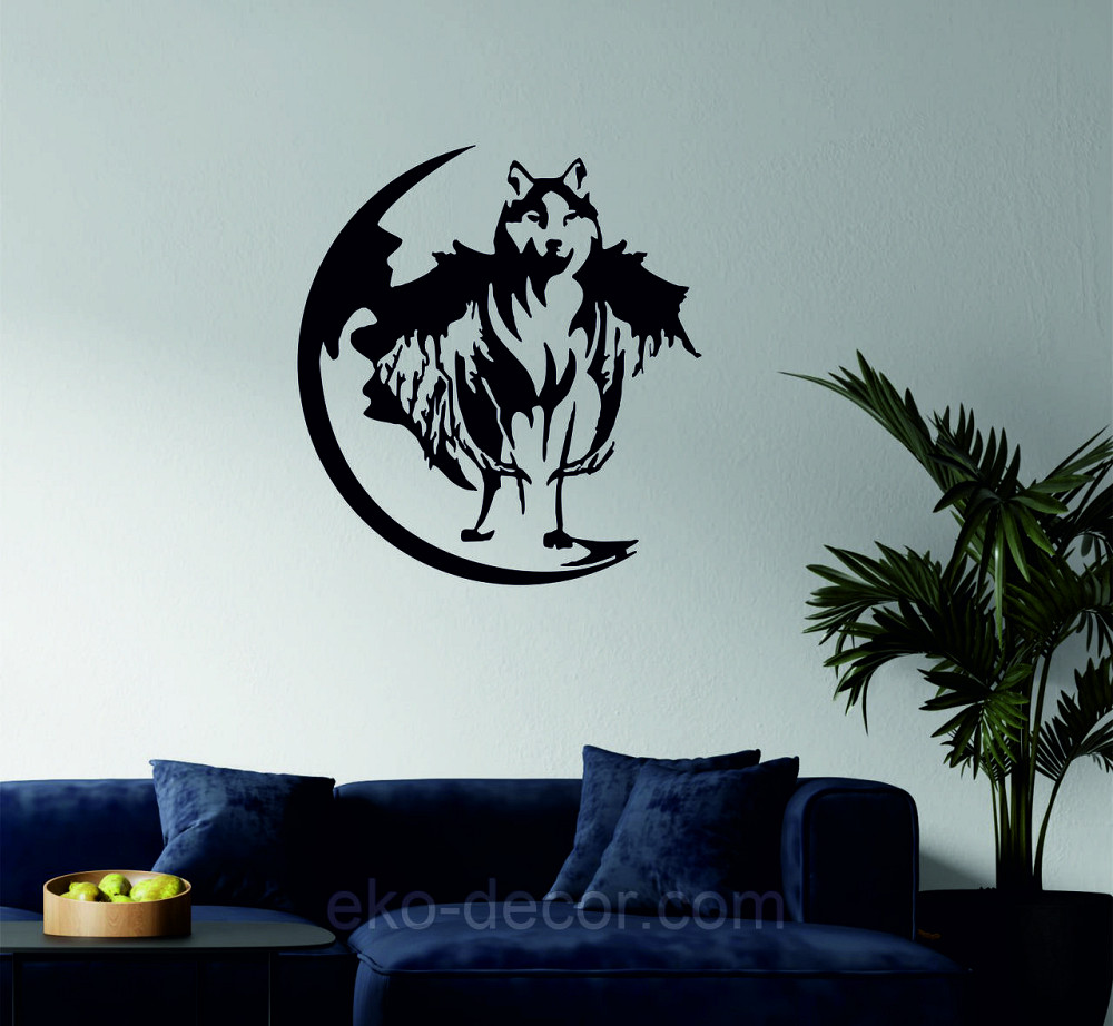 Декоративное настенное Панно «Волк», Декор на стену 90*83 см Киев - изображение 1