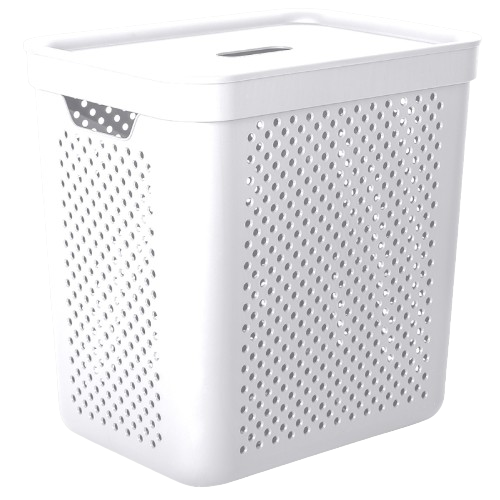 Кошик для білизни 35л з органайзером білий Simple Алеана Житомир