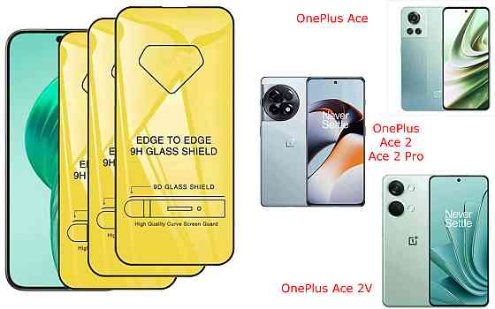 Захисне скло DefenzoGlass для OnePlus Ace, Ace 2, Ace 2 Pro, Ace 2V – подвійна міцність Київ