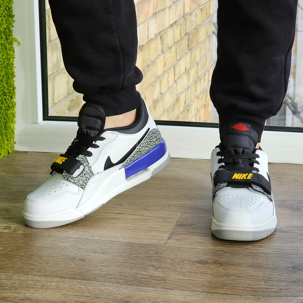 Чоловічі Термо Кросівки Nike Jordan Білі Шкіряні Джордани Найк Єврозима (розміри:41,42,43,44,45) Відео Огляд Дніпро - фото 5