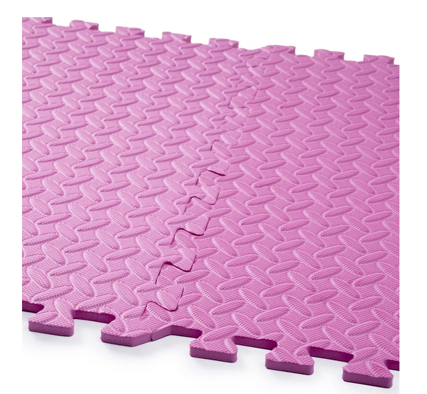 Мат-пазл товщиною 1 см розмір 60х60см 1 частина EVA рожевий Спортивні мати Київ - фото 8