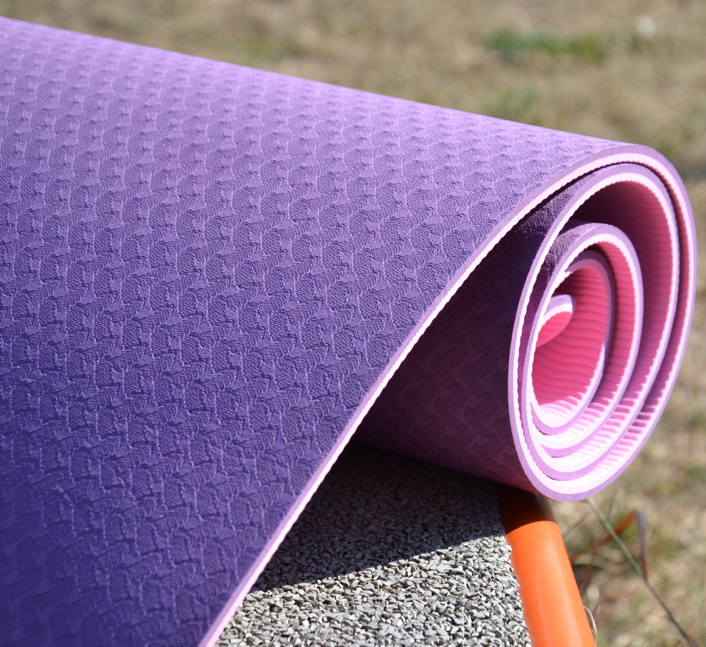 Килимок для йоги та фітнесу Power System PS-4060 TPE Yoga Mat Premium Purple (183х61х0.6) Кам'янське - фото 5