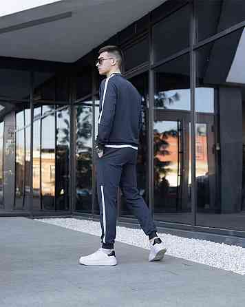 Демісезонний спортивний костюм Pobedov Black moon. Темно-сірий спортивний костюм для чоловіків Київ