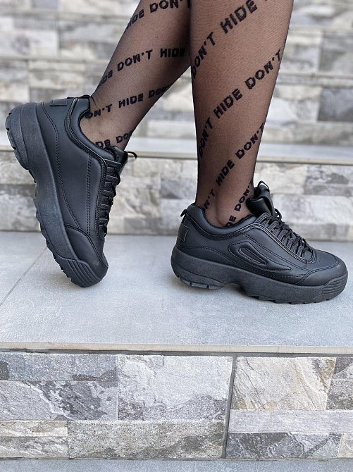 LB Кросівки жіночі LB L-225 чорні (весна-осінь, еко-шкіра) (2487) Коломия - фото 3