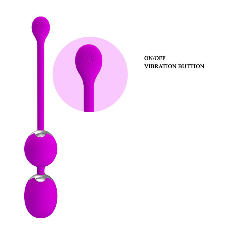 Вагінальні віброкульки - Pretty Love Willie Vibrating Kegel Balls Purple Sex Aura Київ - фото 5