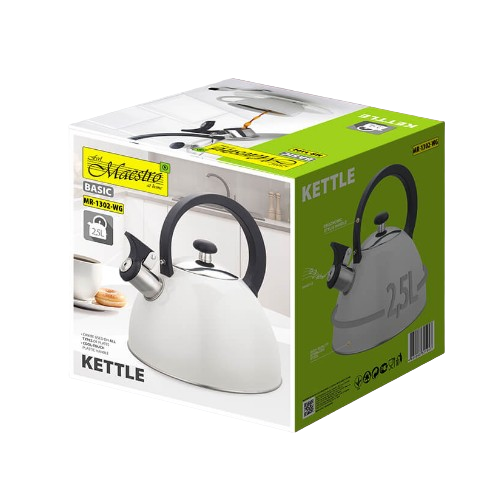 Чайник 2,5л металевий MR-1302-WG Basic Maestro Житомир - изображение 5