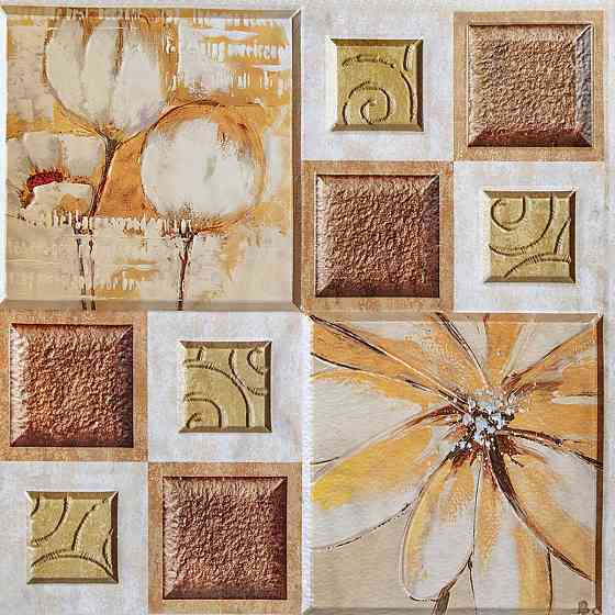 Декоративная самоклеящаяся плитка Масляные краски Киев