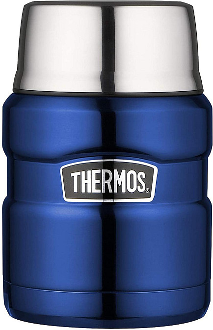 Термос для еды с ложкой 0.47 литра Thermos King Food Flask (173026) Нержавеющая сталь Нововолынск - изображение 2