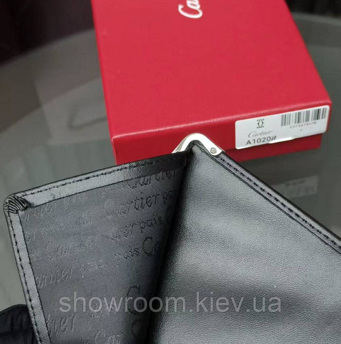 Мужской брендовый вертикальный кошелек Cartier (1020) Киев - изображение 3