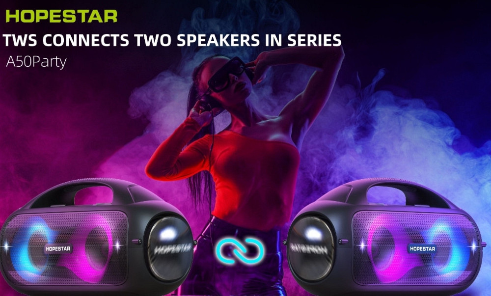 Колонка 80W HOPESTAR A50 PARTY led. Київ - фото 2