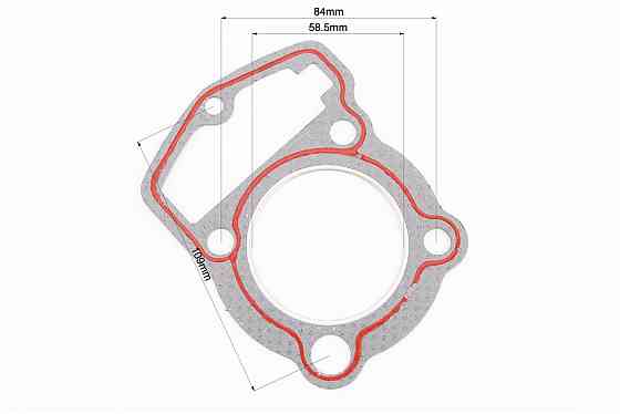 Прокладка головки циліндра CB-125cc 58,5мм, 5шт Київ