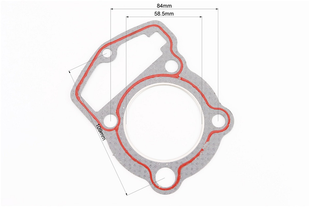 Прокладка головки циліндра CB-125cc 58,5мм, 5шт Київ - фото 3