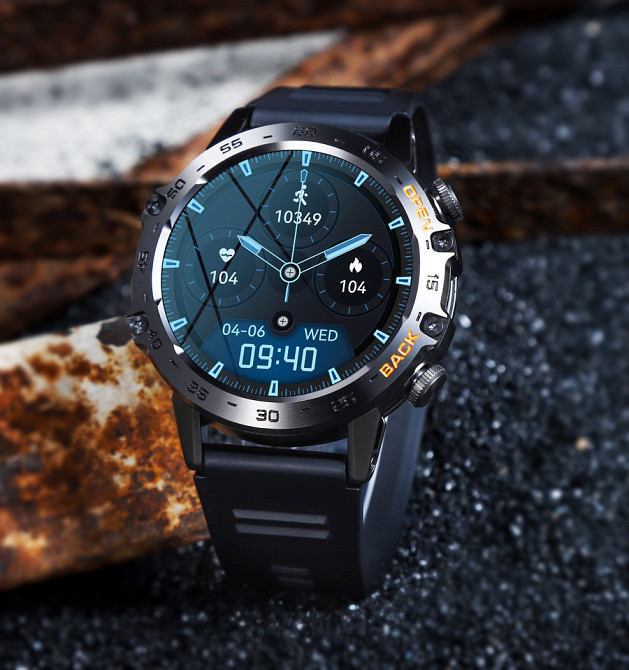 Умные наручные смарт-часы Smart Delta K52 Black Rubber (2 ремешка) Винница - изображение 17