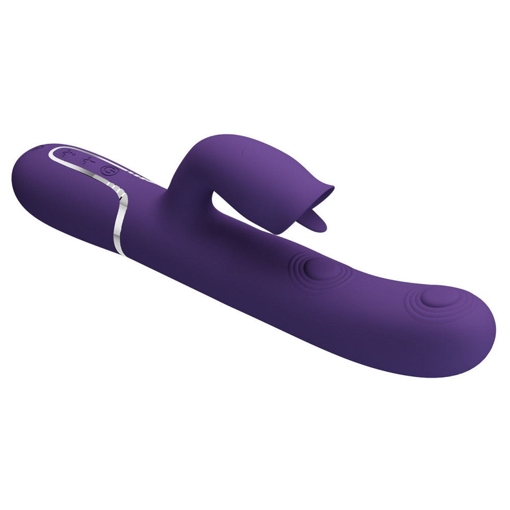 Вибратор PRETTY LOVE Gigi dark purple, 7 thumping functions 7 licking modes Sex Aura Киев - изображение 5