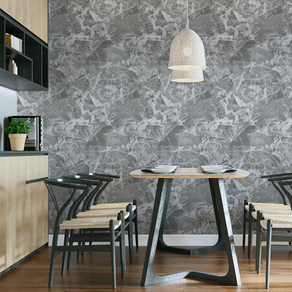 Самоклеящиеся обои Черный мрамор Киев - изображение 5