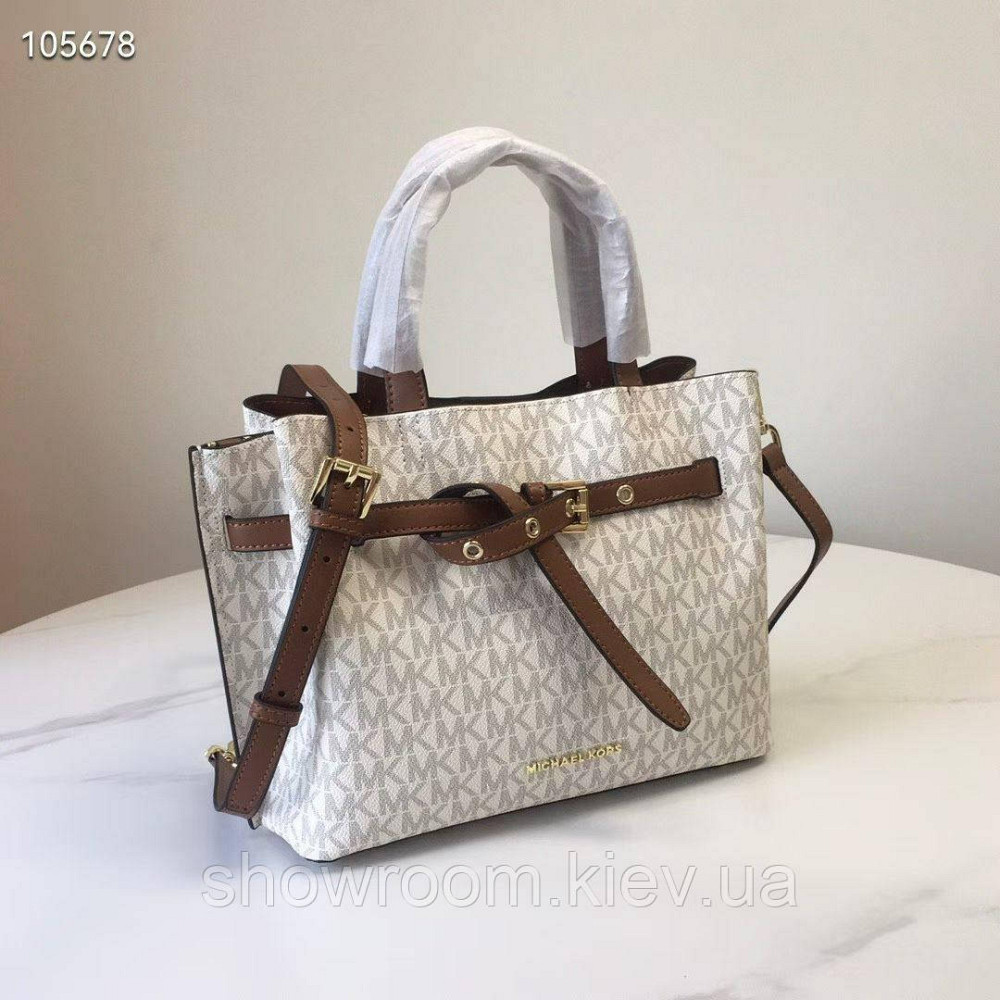 Брендовая женская сумочка MK Emilia grey LUX Киев - изображение 2