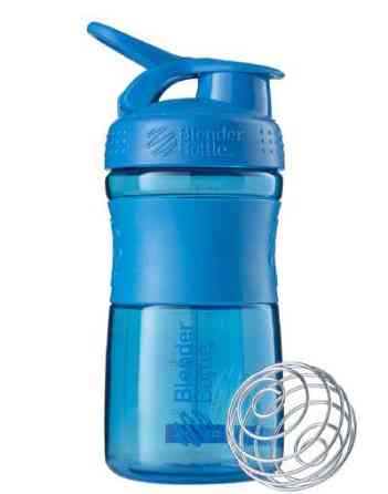 Шейкер спортивний (пляшка) BlenderBottle SportMixer Flip 20oz/590ml Cyan (Original) Кам'янське