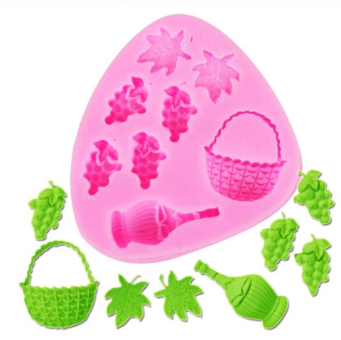 Молд силиконовый Виноград и вино 80 на 72 см рожевий Киев - изображение 4