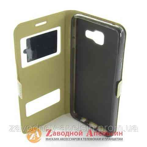 Чохол книжка Samsung A3 2016 A310 Smart Case gold Одеса