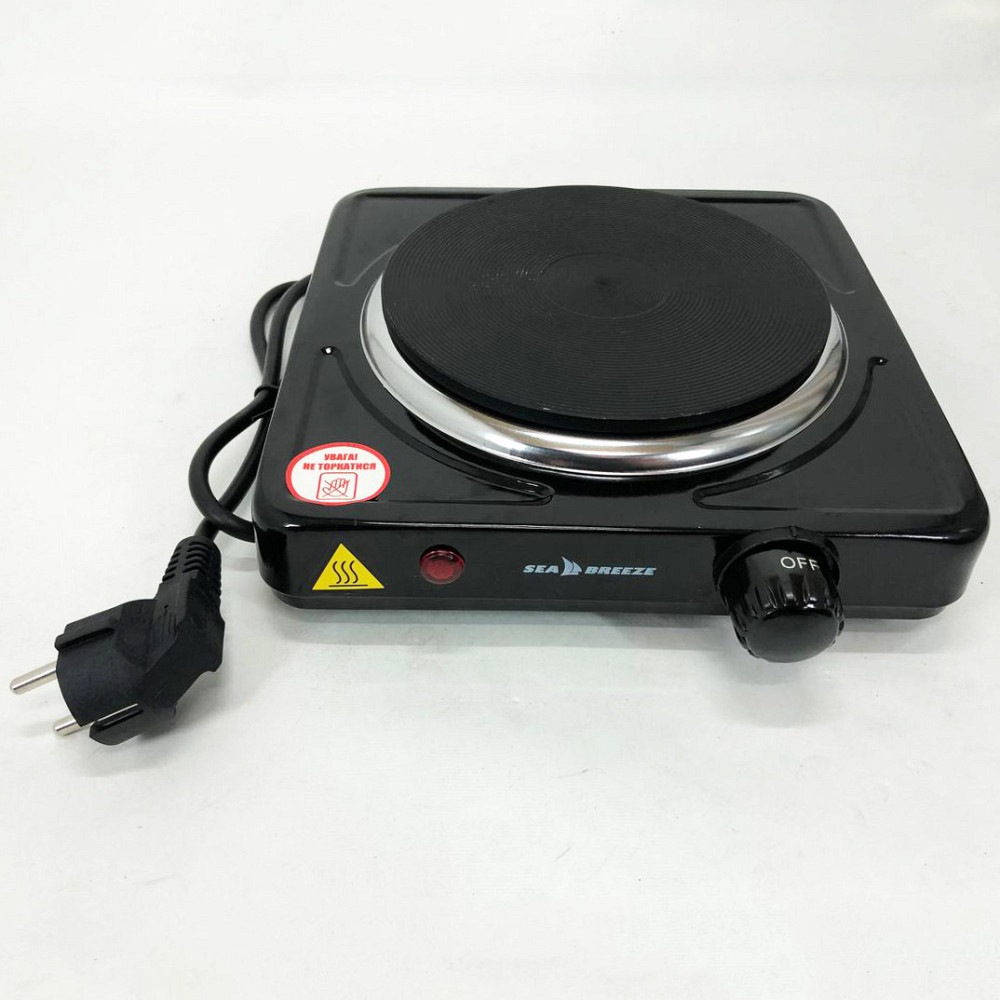Электрическа настольная плита Sea Breeze SB-061 1000 Вт, Комфорочная электроплита ZD-50 Львов - изображение 6