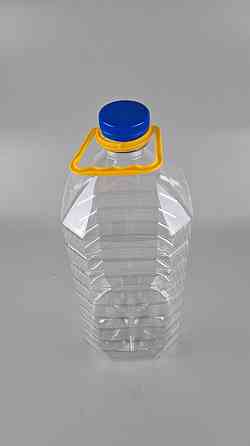 Пластикова пляшка ПЕТ 6,0 л Ø48 прозора з кришкою + ручка (25 шт.) Харків