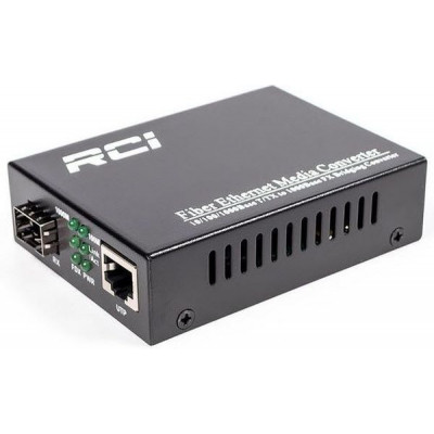 Медиаконвертер RCI 1G, SFP slot, RJ45, standart size metal case (RCI300S-G) Винница - изображение 1
