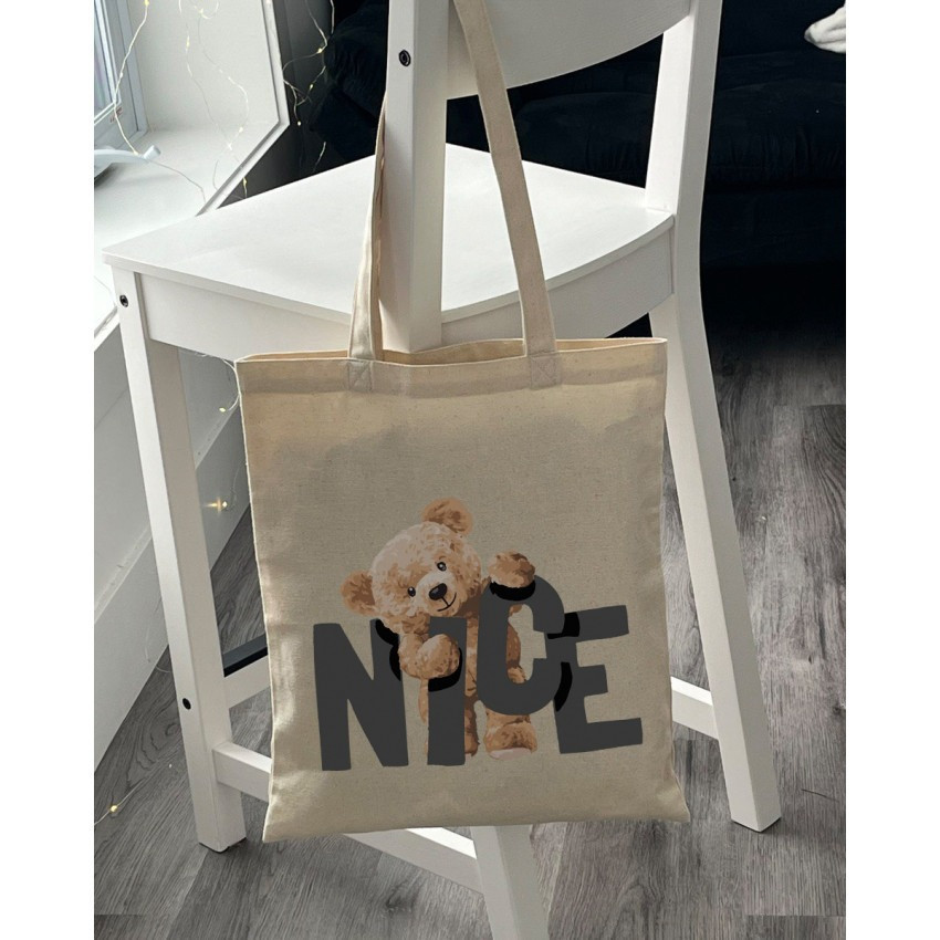 Екошопер BookOpt BK4054 Nice Teddy Bear бежевий Київ - фото 6