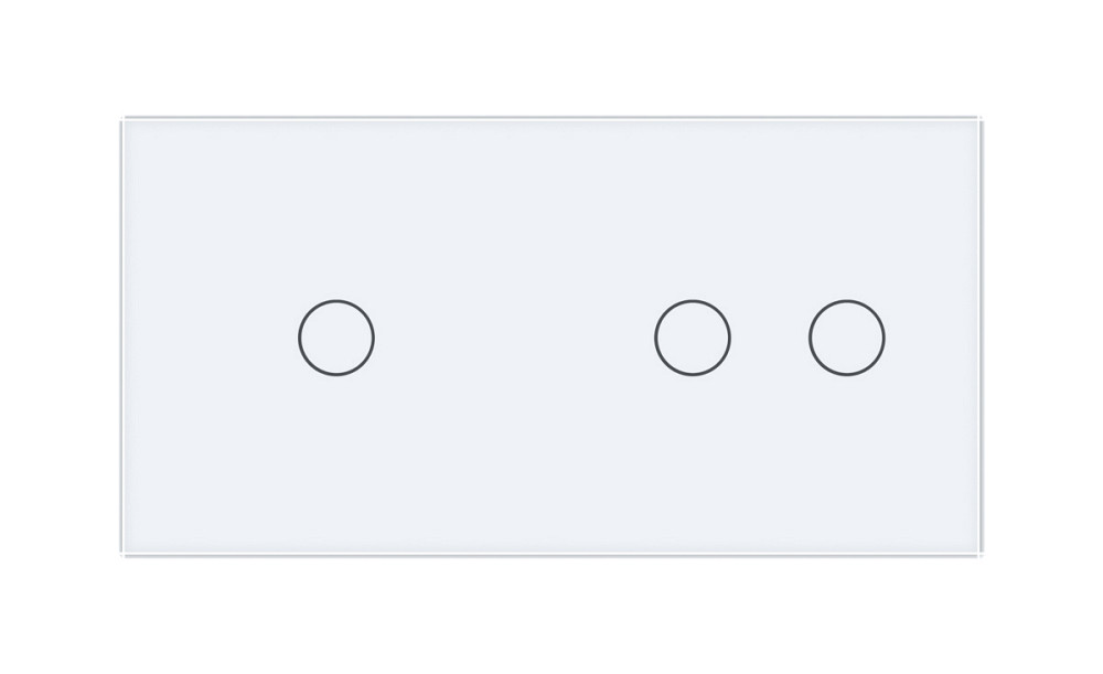 LIVOLO Розумний сенсорний прохідний/перехресний вимикач 3 сенсора (1-2) Livolo білий скло (VL-C Коломия - фото 9