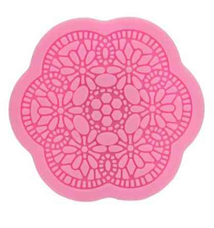 Молд силиконовый Кружево 83 мм розовый Киев