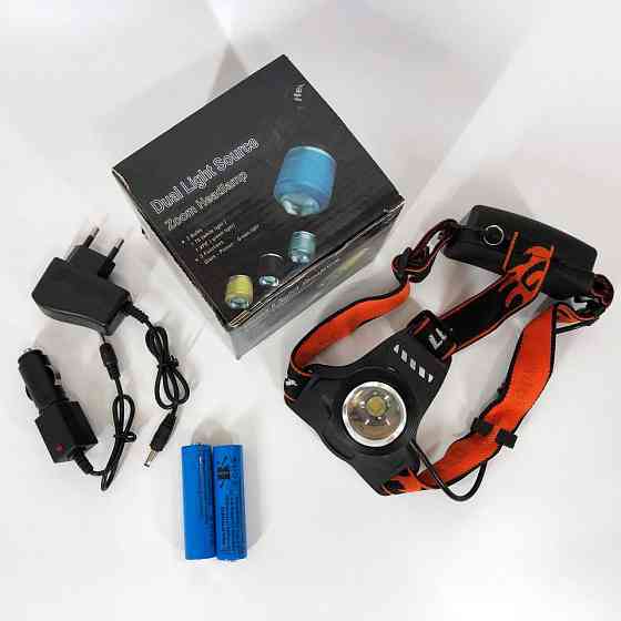 Налобний фонарь с аккумулятором, Налобный фонарь с ремешком на голову Фонарик на голову зарядкой IM-69 Киев