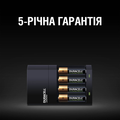 Зарядное устройство для аккумуляторов Duracell CEF14, 4 часа, 1 шт. (Includes 2 AA1300mAh & 2 AAA750mAh) (5007497 / 5004990) Винница - изображение 8