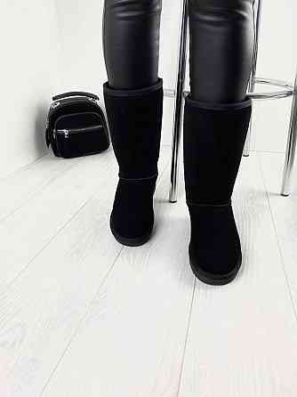 ITTS Угги жіночі ITTS чорні натуральна замша высота 25 см (4907) Коломия