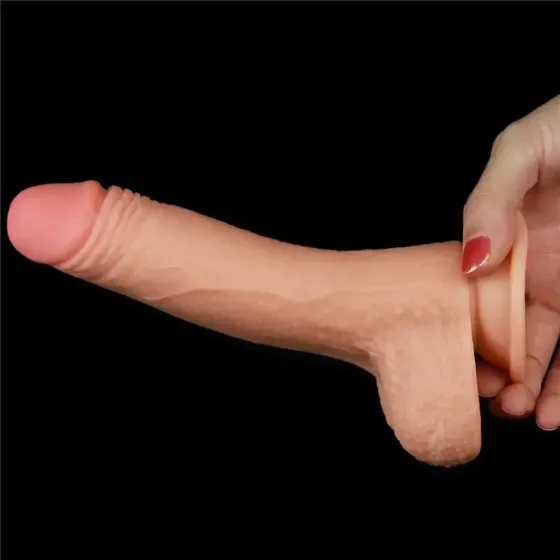Фалоімітатор з крайньою плоттю на присосці (17,5 см) Sex Aura Київ