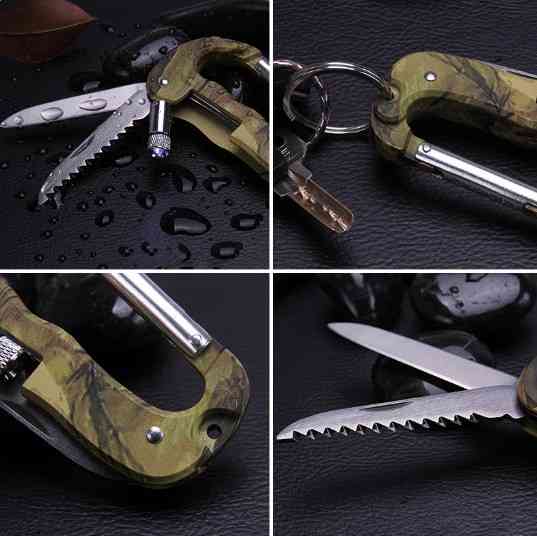 Мультитул карабін A08, камуфляж Дніпро