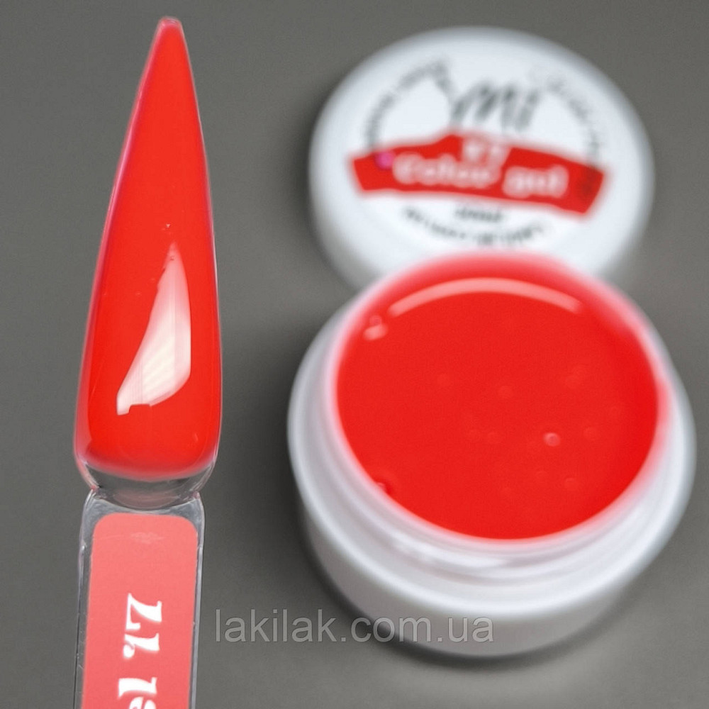 Гель для нарощення нігтів Mi Color Gel 17 (алий) 5мл Херсон - изображение 1