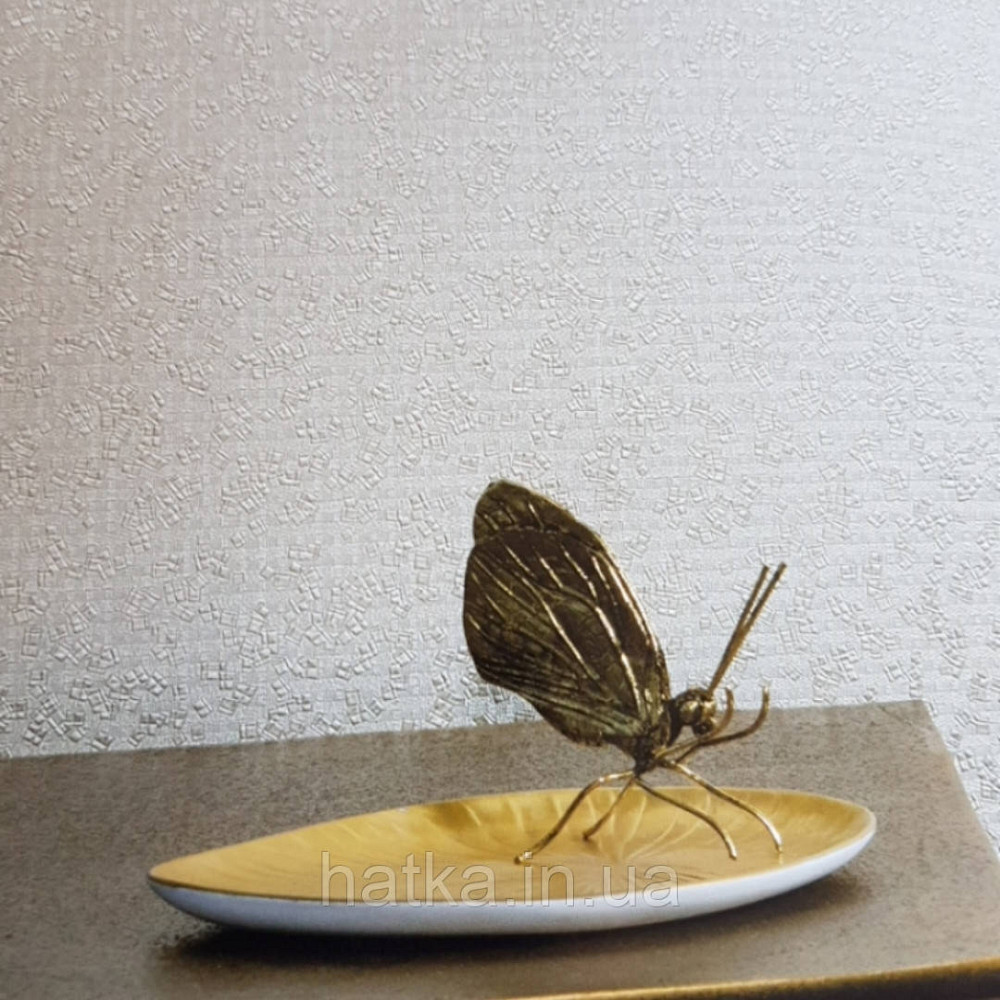 Обои Marburg Tango 58851 лофт геометрия маленькие квадраты серебряные на белом фоне 10.05 х 0.70 м. Киев - изображение 1