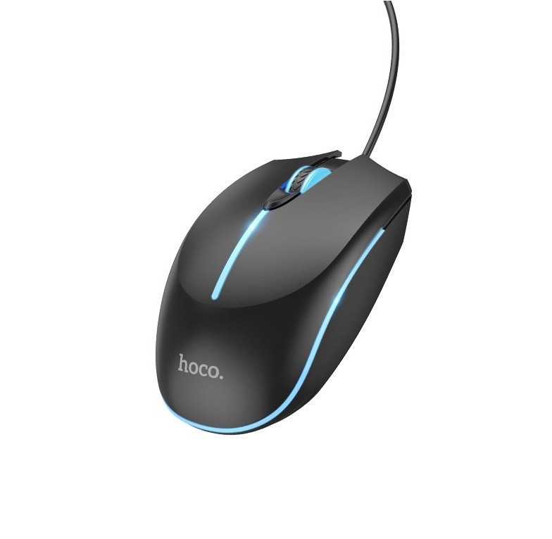 Миша HOCO GM37 Wonderful gaming luminous wired mouse Black Київ - фото 17