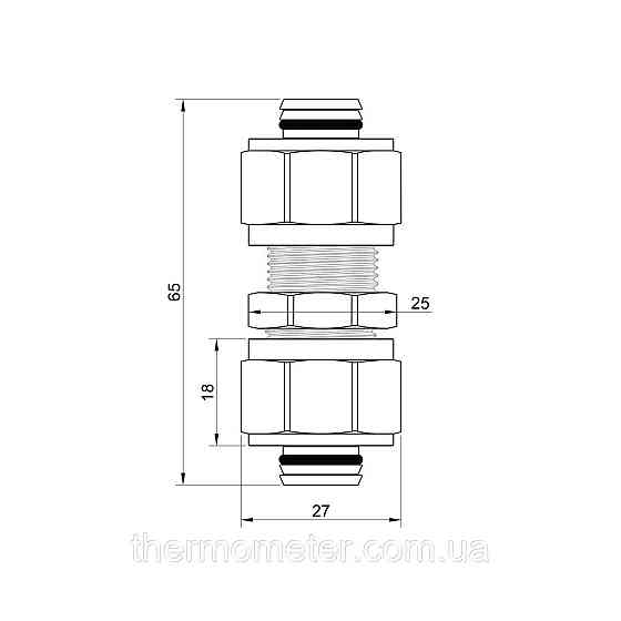 Переходник обжимной Thermo Alliance Standart 20х20 SD152W2020 Киев
