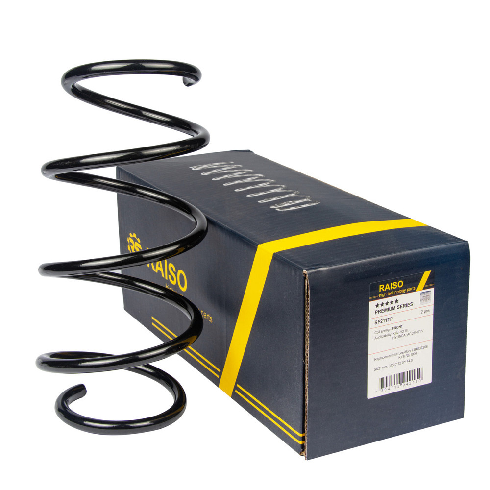 Пружина передня Raiso (Швеція) Hyundai Accent IV, Хюндай Акцент 4 11- #SF211TP UABXNBI22 Ковель - фото 1