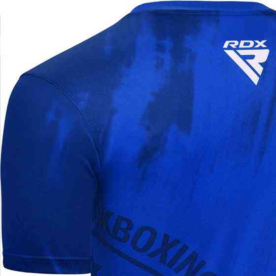 Спортивна футболка RDX WAKO T1 із короткими рукавами Blue S Кам'янське