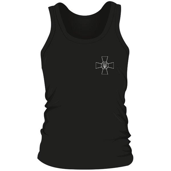 Майка чорна чоловіча ЗБРОЙНІ СИЛІ УКРАЇНІ  | ЗСУ XXXL Чернівці - фото 1