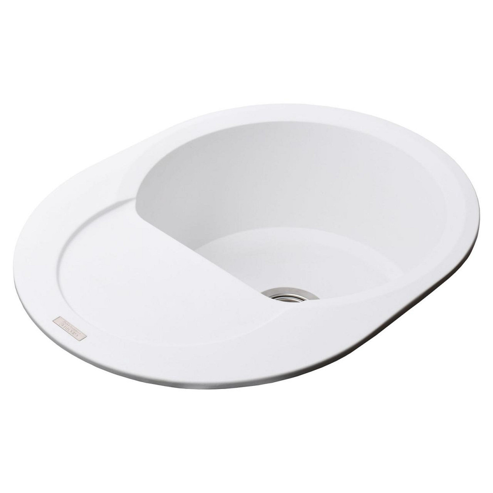 Гранитная мойка Globus Lux MORAINE белый 600х470мм-А0007 Киев - изображение 3