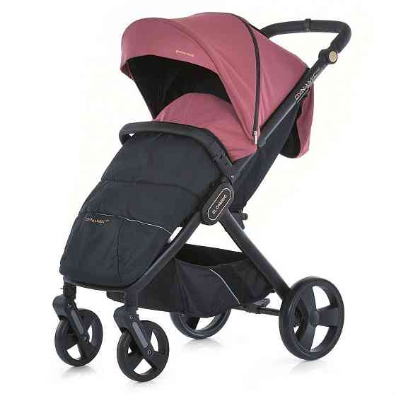 Коляска дитяча EL CAMINO DYNAMIC PRO Dusty Rose прогулянкова з чохлом та дощовиком Темно-рожева (ME 1053-3) Чернігів