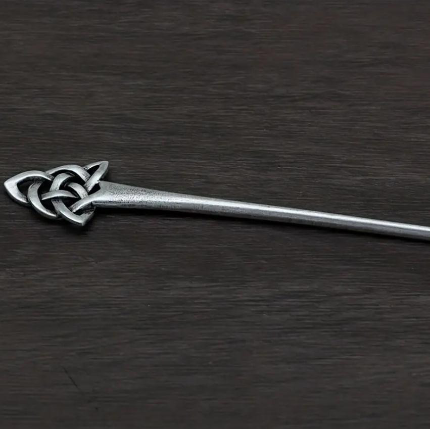 Металическая кельтская шпилька для волос – длинная палочка для пучка и причёсок Киев - изображение 2