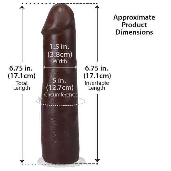 Фалоімітатор Doc Johnson The Realistic Cock ULTRASKYN - 7 Inch Chocolate Sex Aura Київ