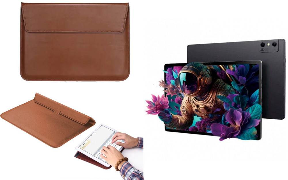 Чохол-конверт VitoCase для ZTE Nubia Pad 3D, з функцією підставки для планшета Коричневий Київ - фото 1